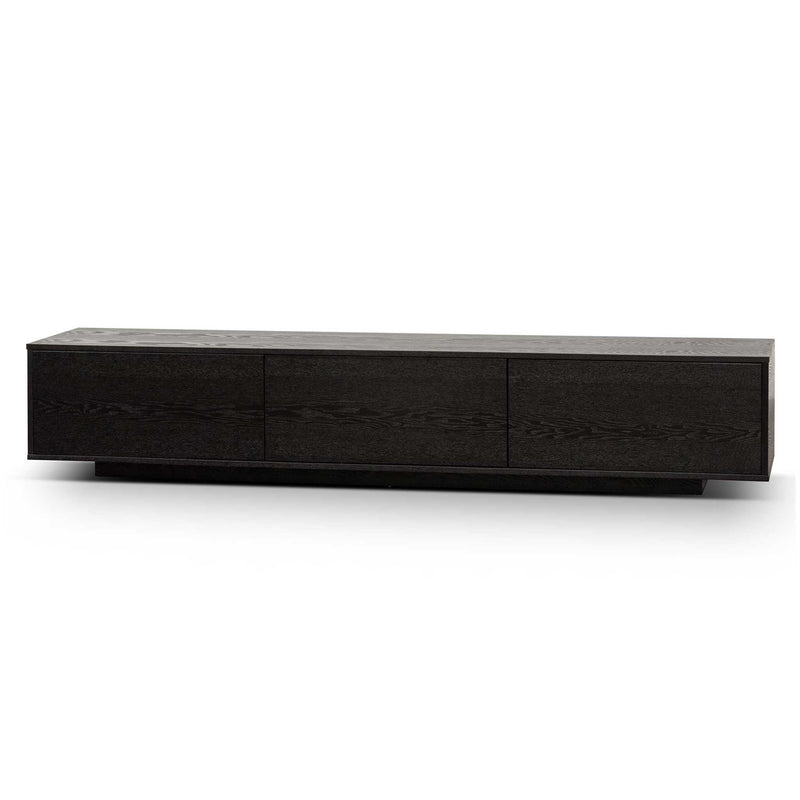 CTV6753-BB 2.3m Wooden Entertainment Unit - Full Black