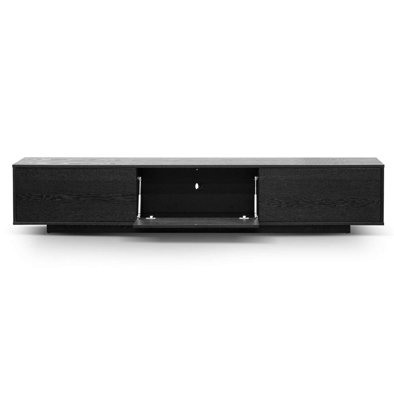 CTV6753-BB 2.3m Wooden Entertainment Unit - Full Black