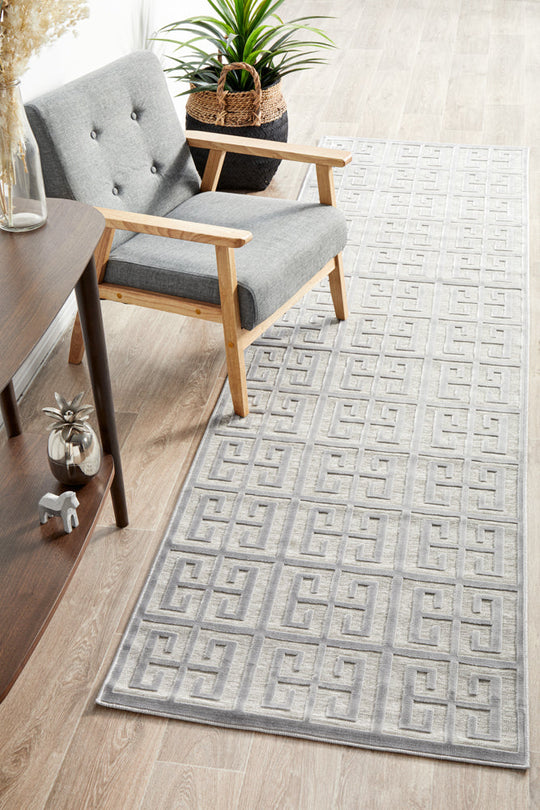 Rug Culture York Brenda Silver Runner Rug