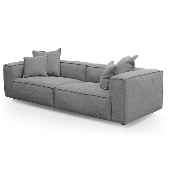 CLC2734-KSO 3 Seater Sofa with Cushion and Pillow - Graphite Grey