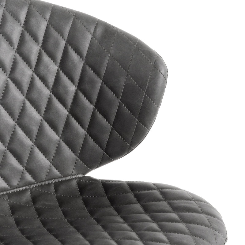 COC6194-LF Office Chair - Charcoal with White Base