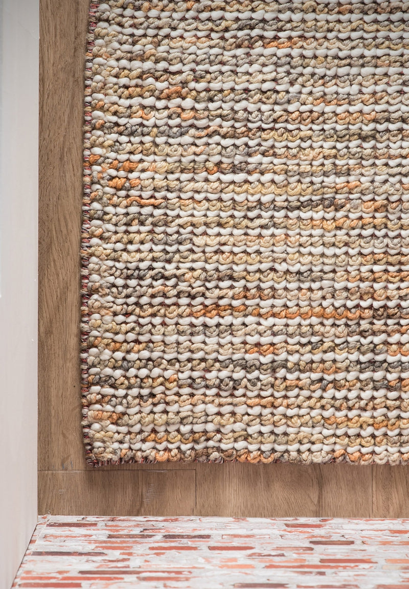 Barossa rug - Fall (Orange pattern) Hand-Woven Wool Rug by Bayliss