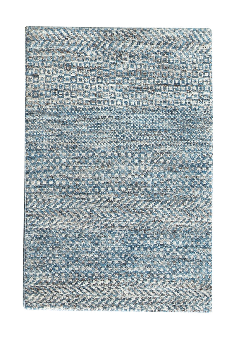 Brando rug - Sea Water (Blue) Hand-Knotted Wool Rug by Bayliss