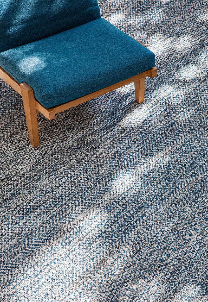 Brando rug - Sea Water (Blue) Hand-Knotted Wool Rug by Bayliss