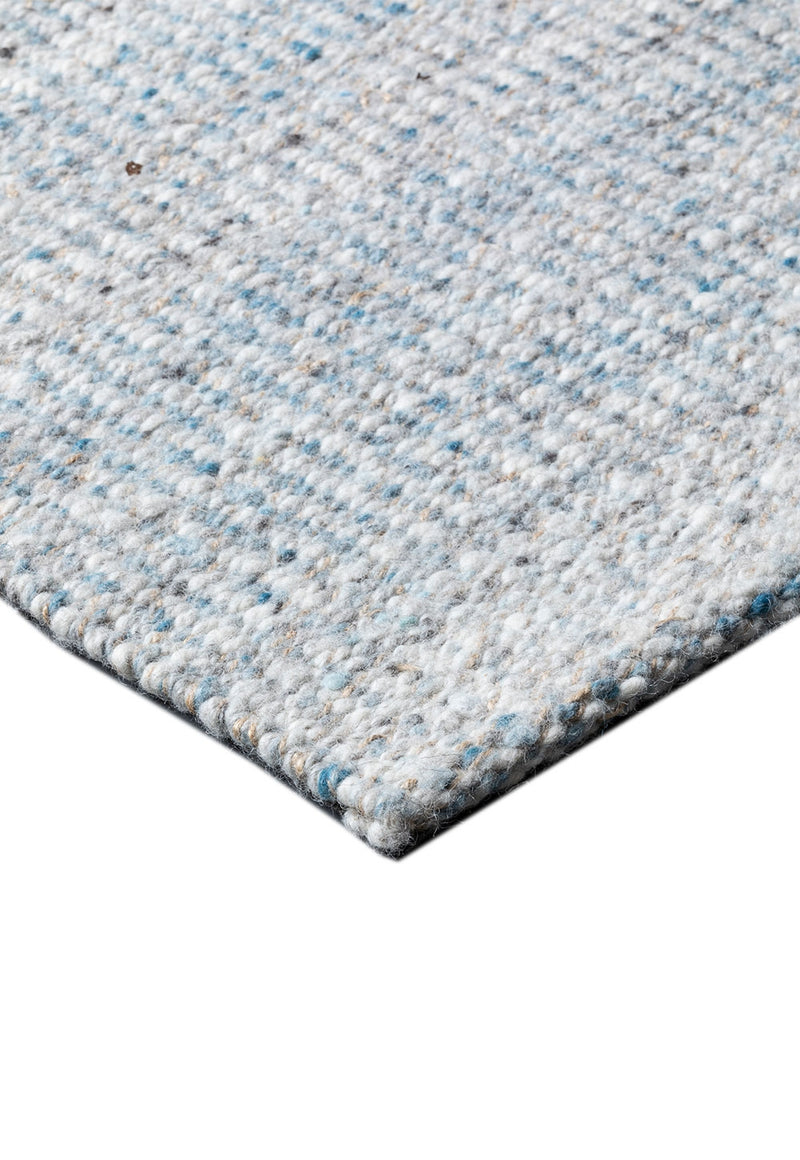 Bungalow rug - Denim (Blue) Hand-Woven Wool Rug by Bayliss