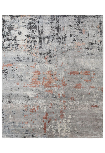 Carter rug - Aldinga (Red/grey) Hand-Knotted Wool & Viscose Rug by Bayliss