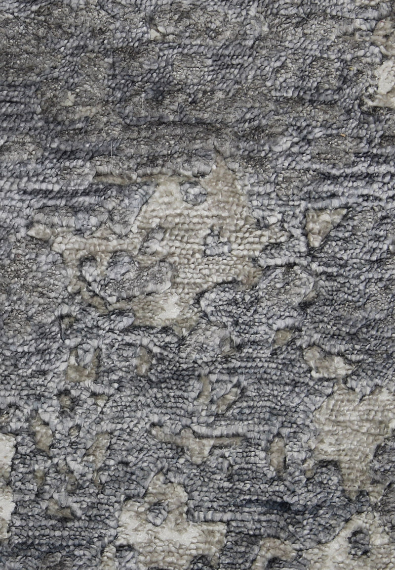 Carter rug - Fossil (Grey pattern) Hand-Knotted Wool & Viscose Rug by Bayliss