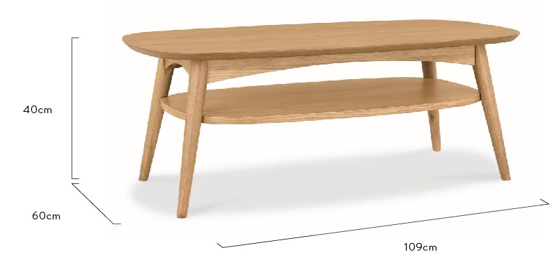 CCF690-VN Scandinavian 109cm Coffee Table - Natural