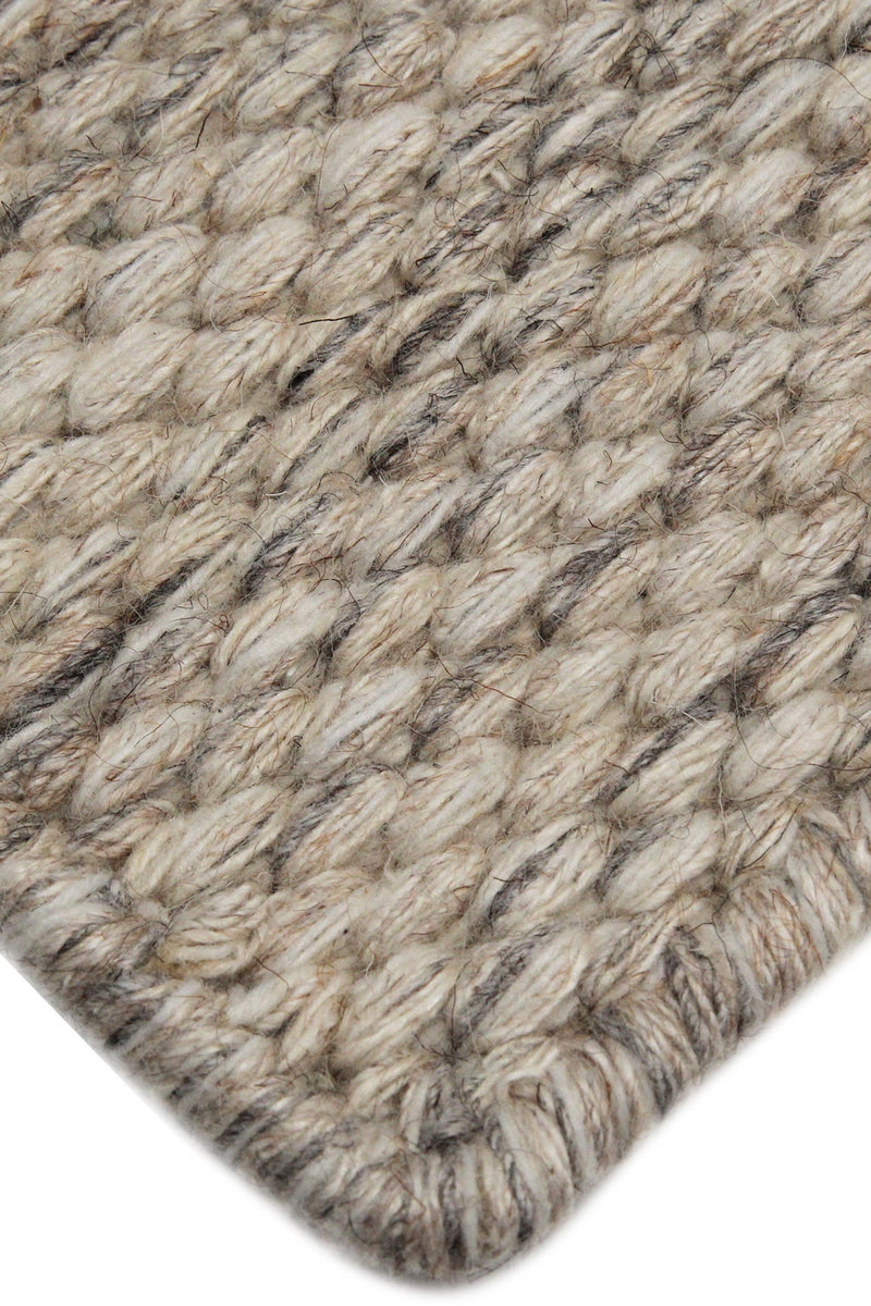 Coast rug - Dunes (Beige) Hand-Woven Wool & Bamboo Silk Rug by Bayliss