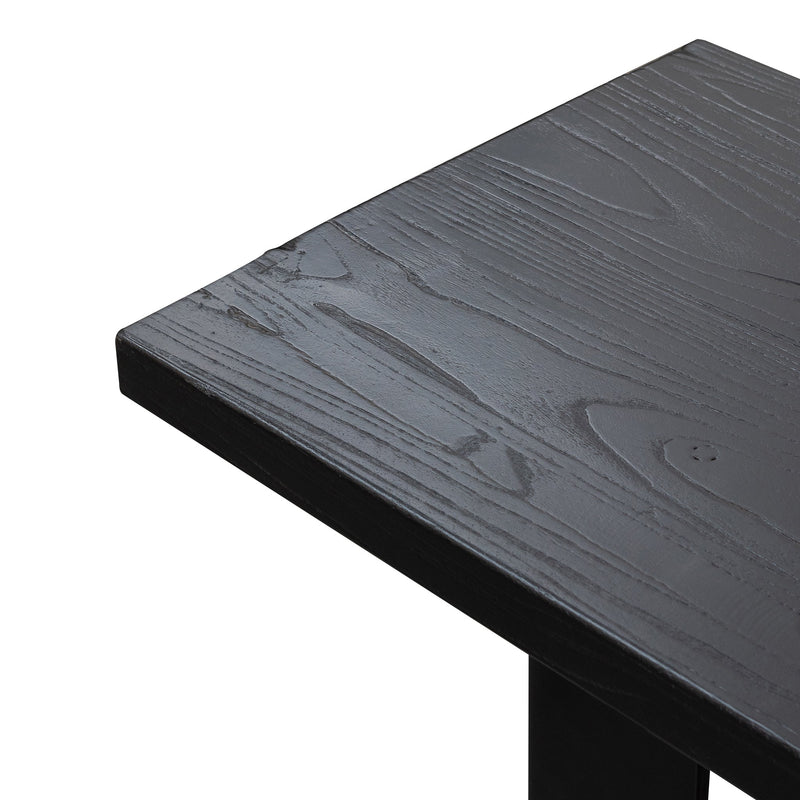 CDB6065 2m Reclaimed Wood Bench - Black