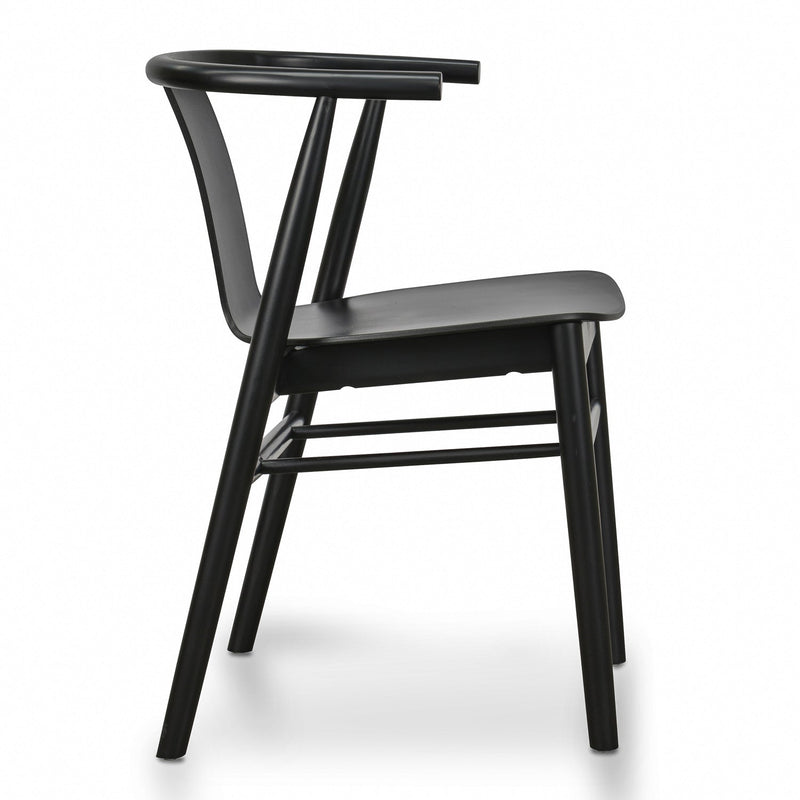 CDC673 Dining Chair - Black Shell - Black Seat