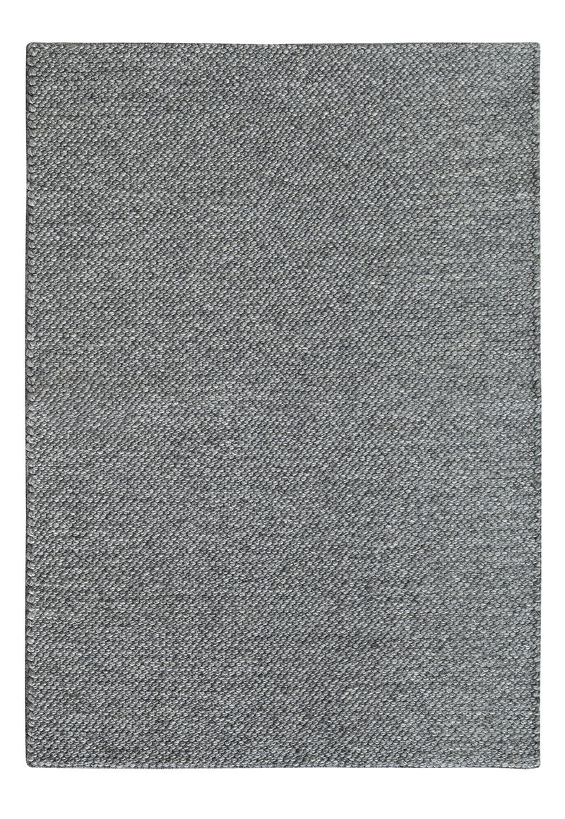 Drake rug - Anthracite (Grey) Hand-Woven Wool & Viscose Rug by Bayliss