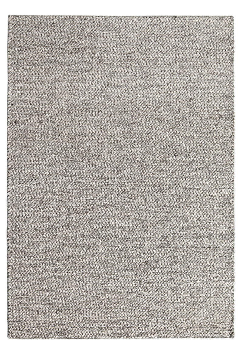 Drake rug - Pebble (Grey) Hand-Woven Wool & Viscose Rug by Bayliss