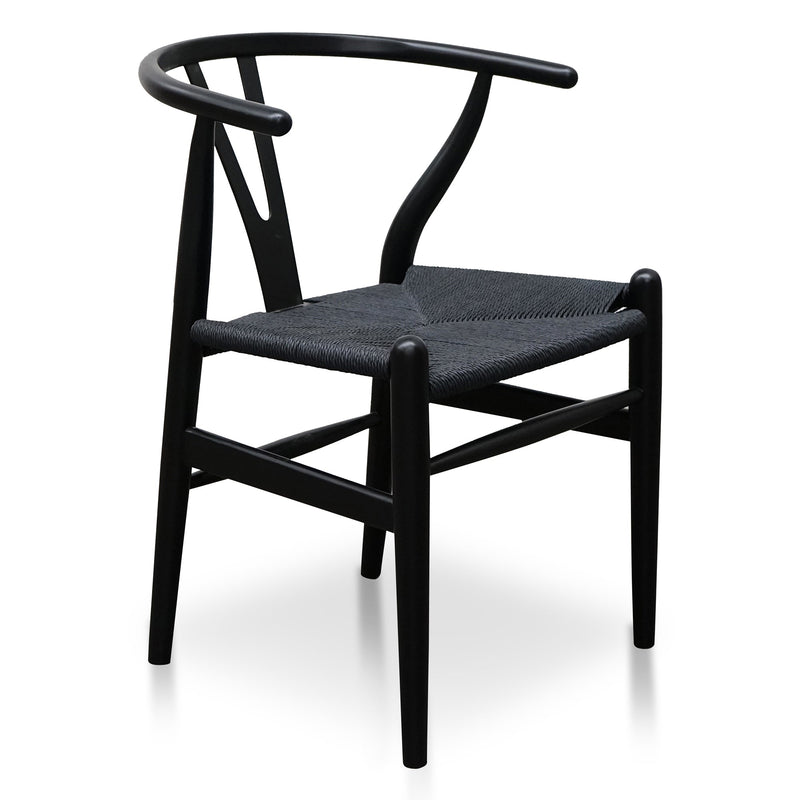 CDC2718-SD Cord Dining Chair - Full Black