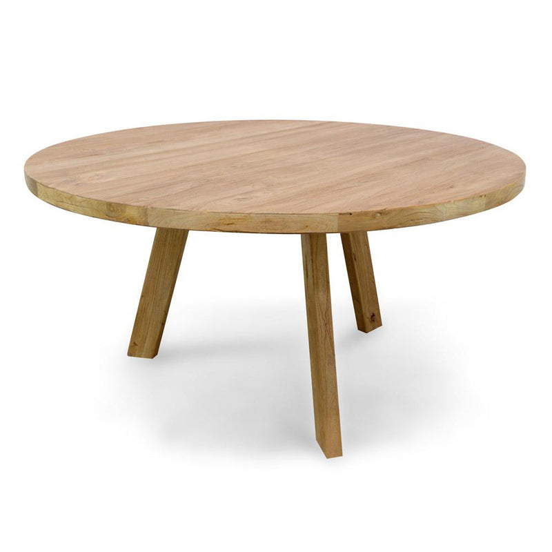 CDT142 Reclaimed Elm Wood 1.5m Round Dining Table