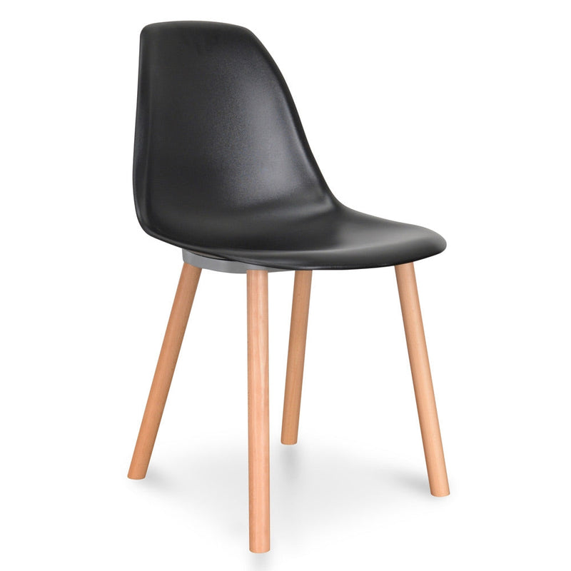 CDC1215-SD  Dining Chair - Black - Natural