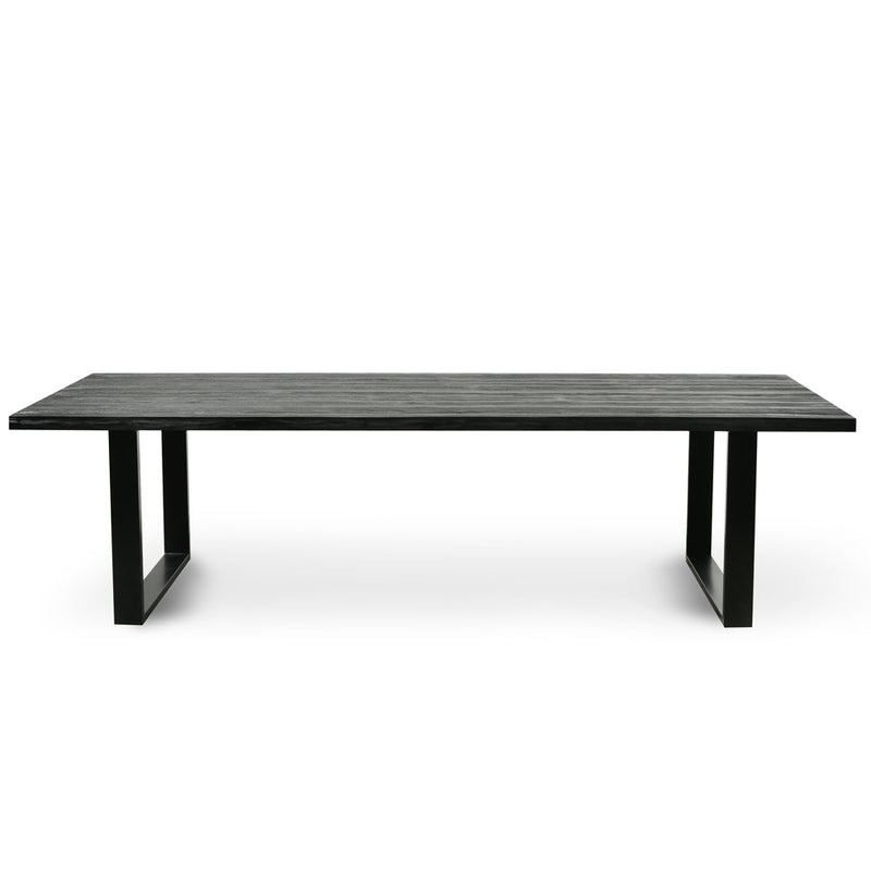 CDT2369-NI 2.8m Reclaimed Dining Table - Black
