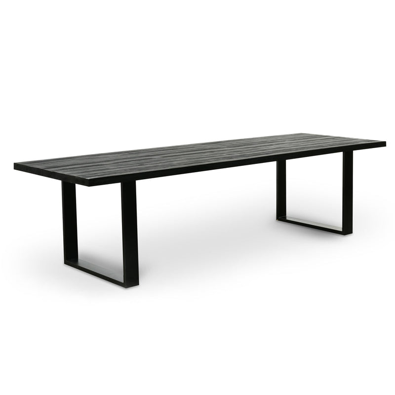 CDT2369-NI 2.8m Reclaimed Dining Table - Black