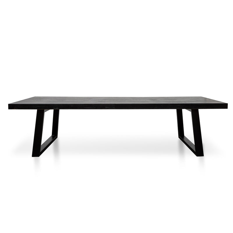 CDT2746 3m Reclaimed Dining Table - 120cm (W) - Full Black