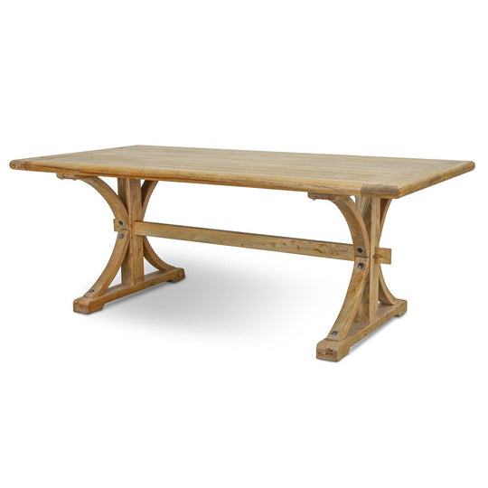 CDT520  Reclaimed Elm Wood Dining Table 2M - Natural
