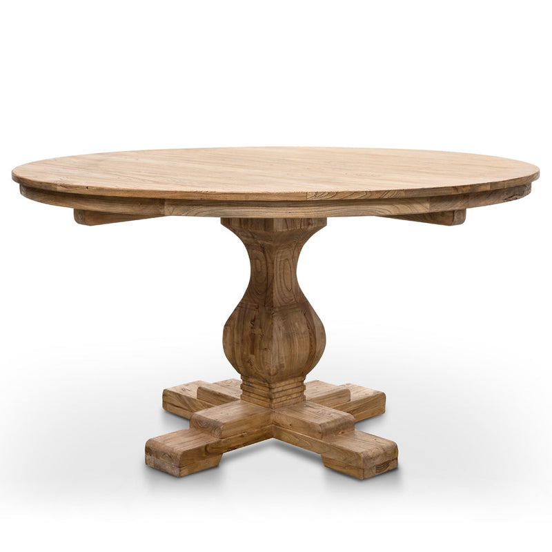 CDT2759 Round Dining Table 140cm - Rustic Natural