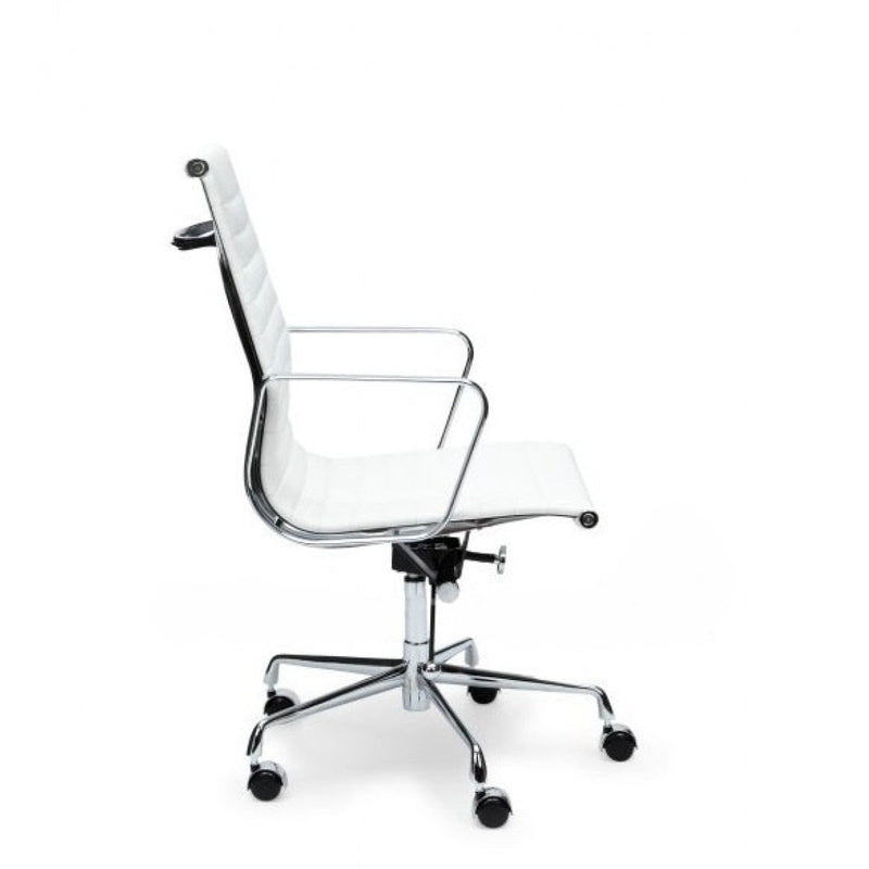 COC111 Leather Office Chair - White
