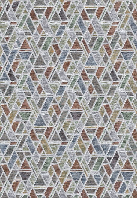 Franklin rug - Prism Multi (Multicoloured geometric pattern) Machine Made Heatset Polypropylene Rug by Bayliss