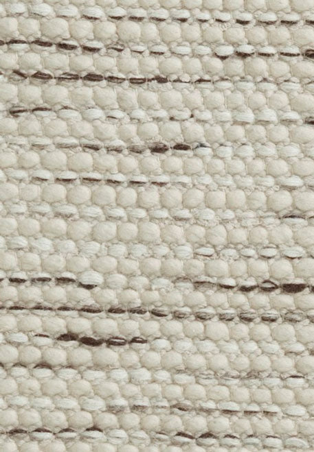 Grampian rug - Ebony (Cream pattern) Hand-Woven Wool Rug by Bayliss
