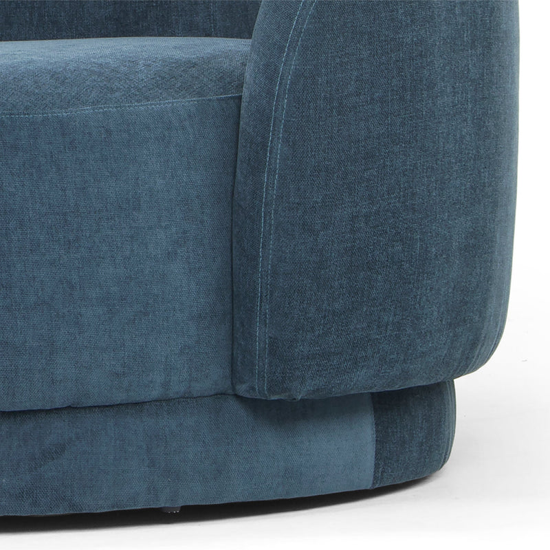 CLC6244 3 Seater Fabric Sofa - Dusty Blue