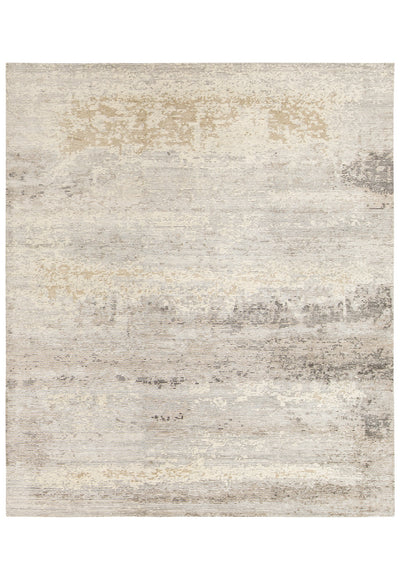 Howard rug - Ash Cloud (Cream pattern) Hand-Knotted Wool, Viscose & Linen Rug by Bayliss
