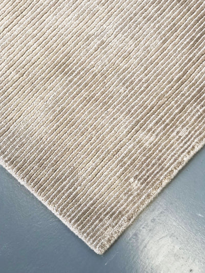 Jewel rug - Castle Grey (Beige) Hand-Knotted Wool & Tencel Rug by Bayliss