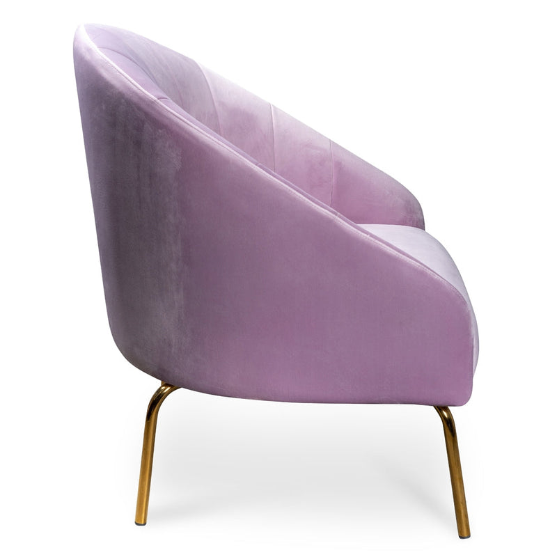 CLC2396-ML Armchair - Blush Velvet