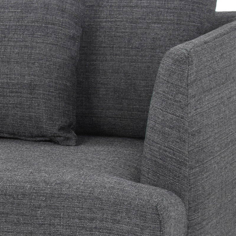 CLC804 4 Seater Sofa - Metal Grey