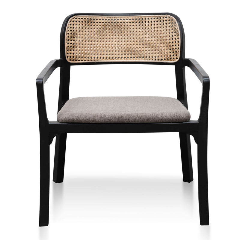 CLC6039-SD Fabric Armchair - Caramel Grey with Black Legs