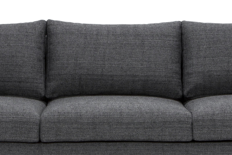 CLC767 3 Seater Fabric Sofa - Metal Grey