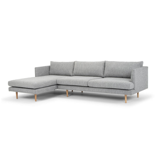 CLC2863-FA Seater With Left Chaise Sofa - Graphite Grey with Natural Legs