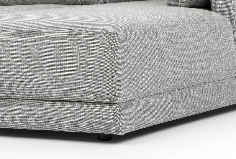 CLC2938-FA 3 Seater Right Chaise Fabric Sofa - Graphite Grey