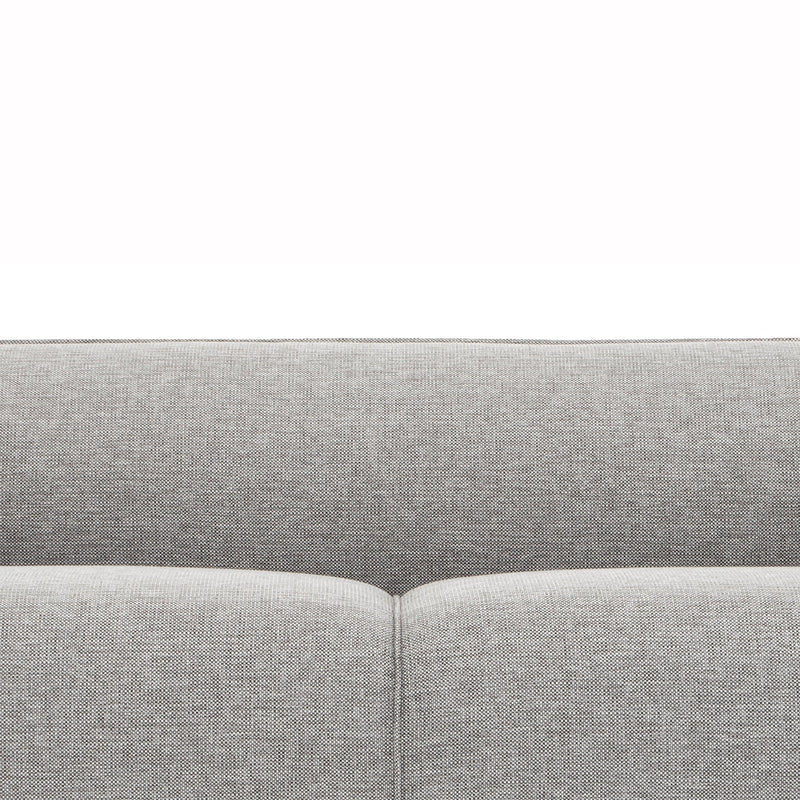 CLC2951-FA 3 Seater Fabric Sofa in Graphite Grey - Black Legs