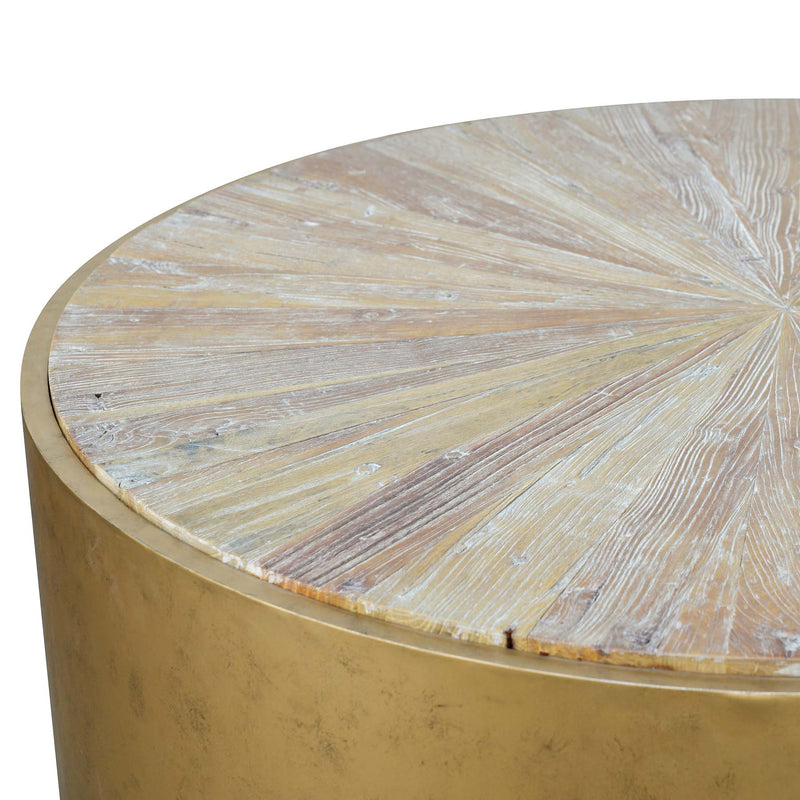 CCF1085-NI 1m Round Elm Coffee Table