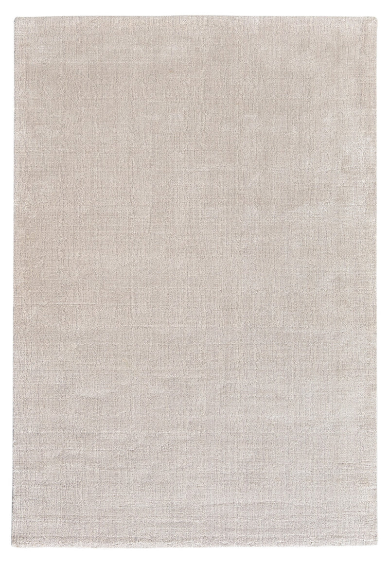 Moscow rug - Silver (Light grey) Loom-Knotted Wool & Viscose Rug by Bayliss