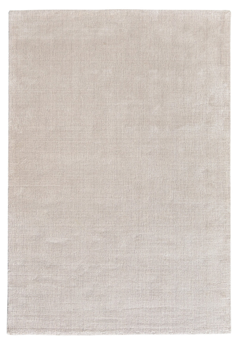 Moscow rug - Silver (Light grey) Loom-Knotted Wool & Viscose Rug by Bayliss