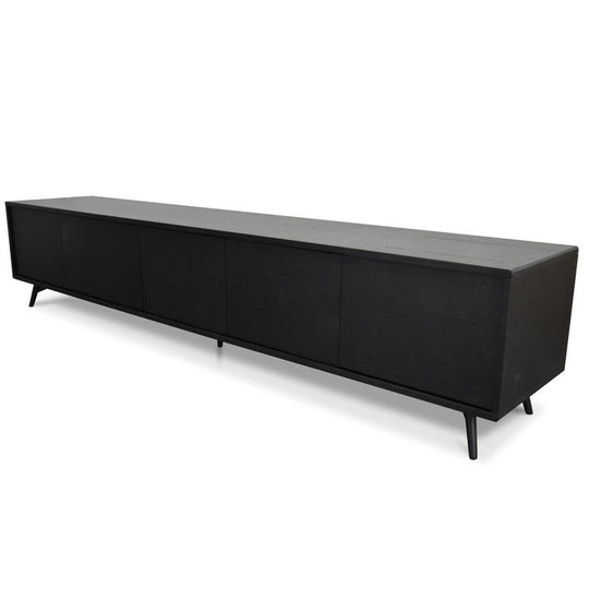 CTV108-BB 2.4m Entertainment TV Unit - Black Oak