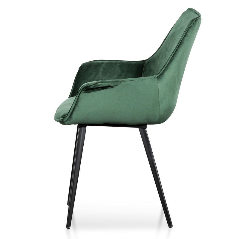 CDC6210-SE Dining Chair - Dark Green Velvet (Set of 2)