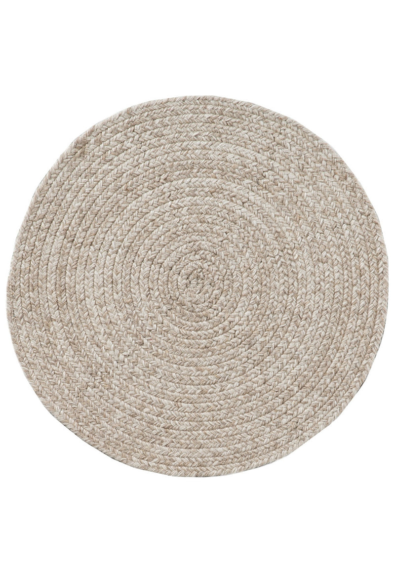 Nordic rug - Sea Shell (Beige) Hand-Woven Wool & Viscose Rug by Bayliss