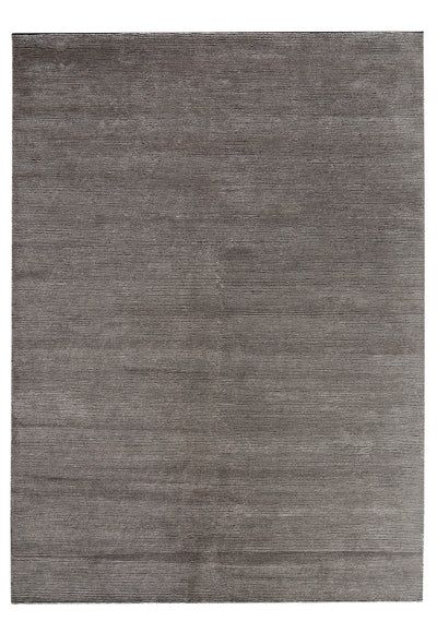 Paris rug - Versailles (Black/Silver pinstripe) Hand-Knotted Wool & Viscose Rug by Bayliss
