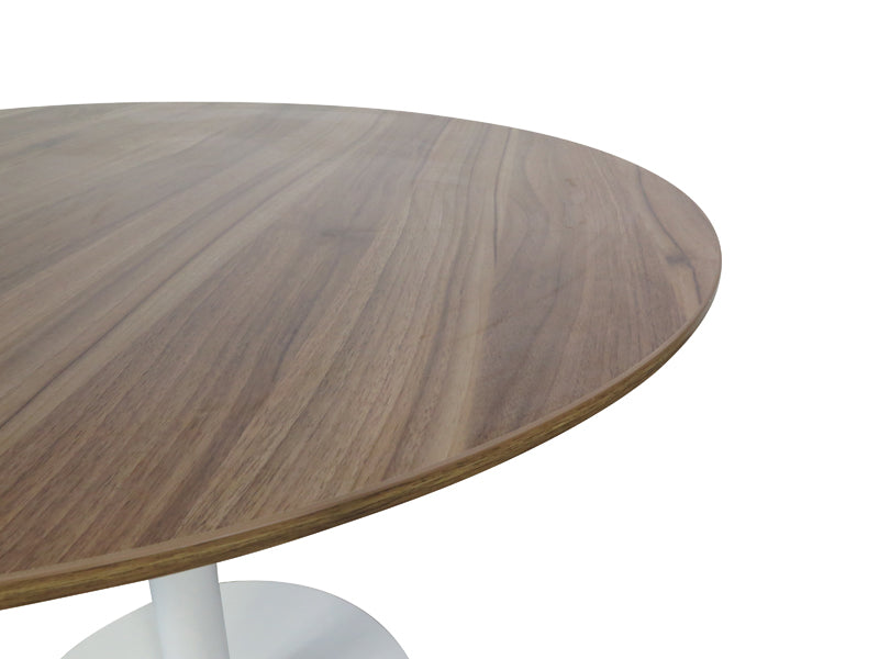 COT220 Round Office Meeting Table - Walnut