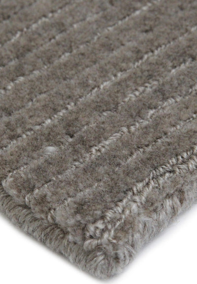 Soho rug - Urban Grey (Grey) Hand-Knotted Wool & Viscose Rug by Bayliss
