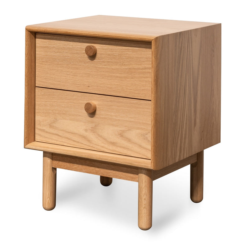 CST2324-VN 2 Drawer Side Table - Oak