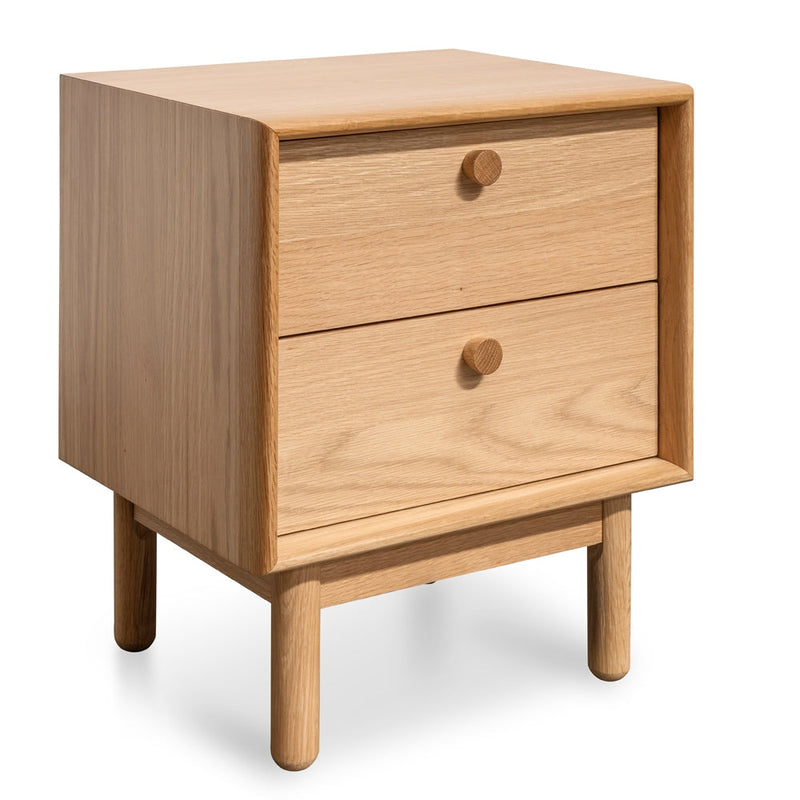 CST2324-VN 2 Drawer Side Table - Oak