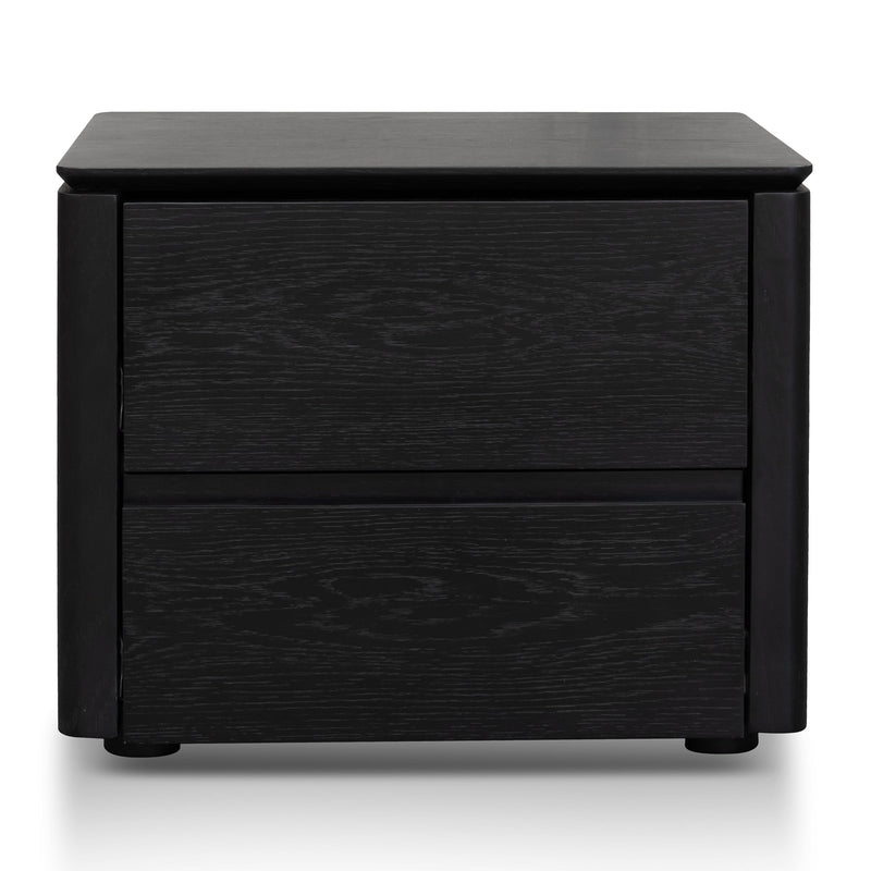 CST2844-CN - Bedside Table - Black Oak Veneer